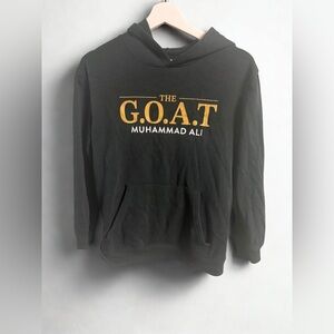 Muhammad Ali Black Hoodie with Gold‎ Print
